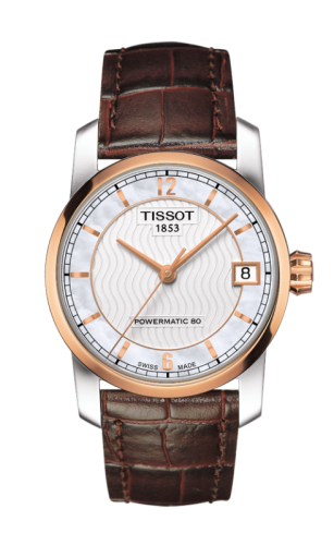 Tissot Powermatic 80 Lady Titanium / PVD Gold / MOP